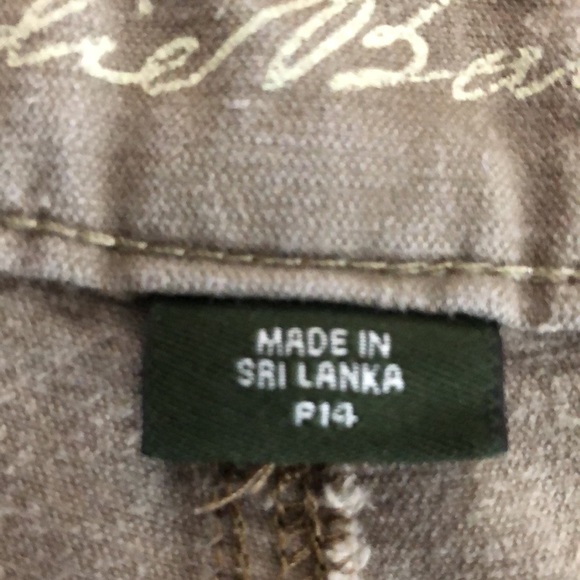 Eddie Bauer corduroy bootcut pants Women's P 14 curvy khaki tan jeans cotton EUC - Picture 11 of 14